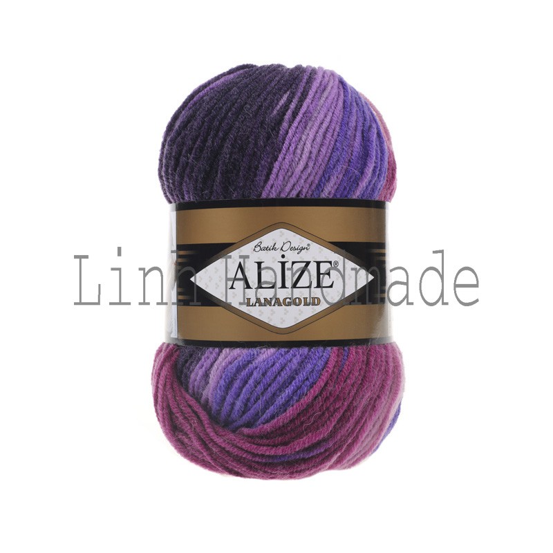 Cuộn Len Alize Lana Gold Batik 1739