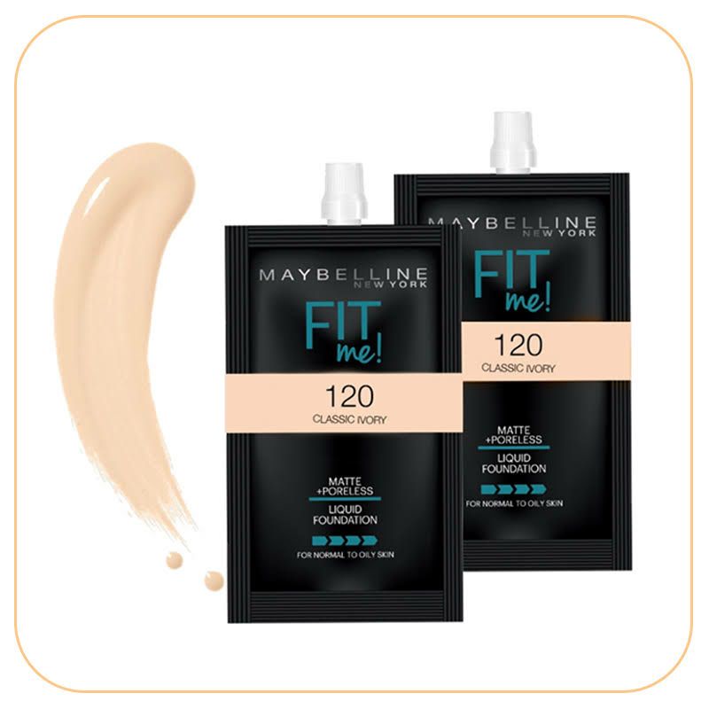 Kem Nền Mịn Nhẹ Kiềm Dầu Fit Me Dạng Gói Maybelline New York Matte Poreless Foundation 5ml
 | BigBuy360 - bigbuy360.vn