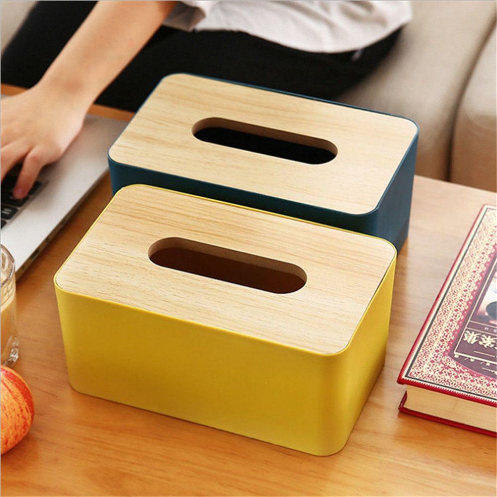 Hộp Đựng Khăn Giấy Bằng Gỗ Trang Trí Nội Thất Ốp