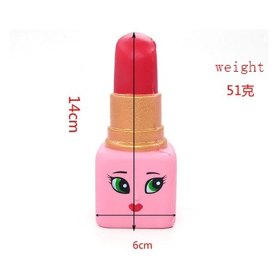 Slow Rising Squishy Lipstick Shaped Toys Cute Decompression Toy Relax PU