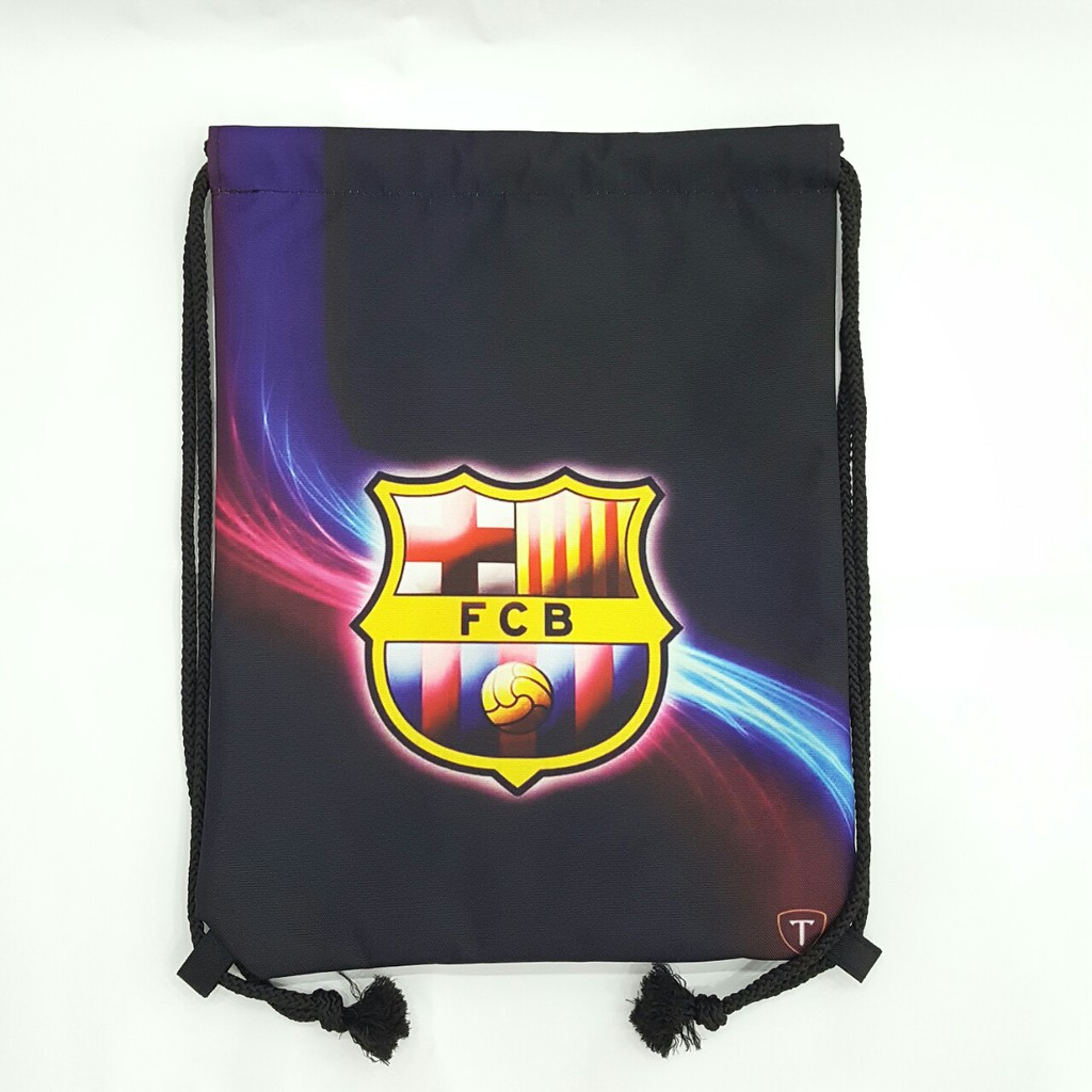 [Mã FAMALLT5 giảm 15% đơn 150K] Balo dây rút Football TROY FB hình logo câu lạc bộ bóng đá Barcelona