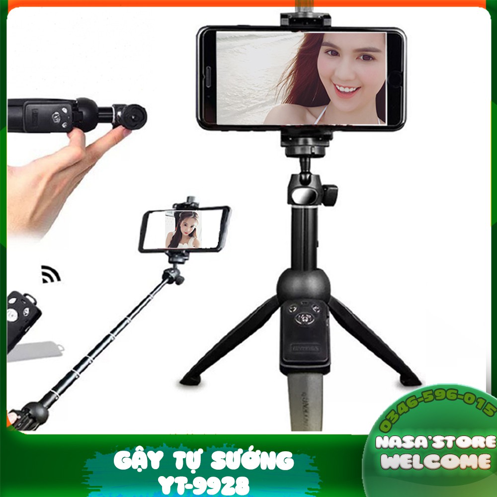 🏅🏅 Gậy Tự Sướng Kiêm Tripod YUN TENG YT-9928 Chắc Chắn, Nhỏ Gọn | WebRaoVat - webraovat.net.vn