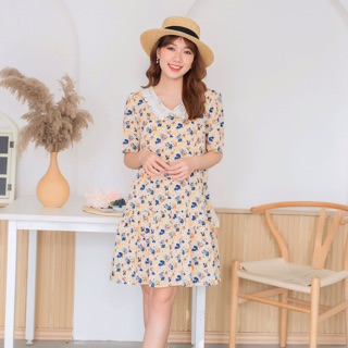 Váy hoa cổ sen đuôi cá( giá sale)