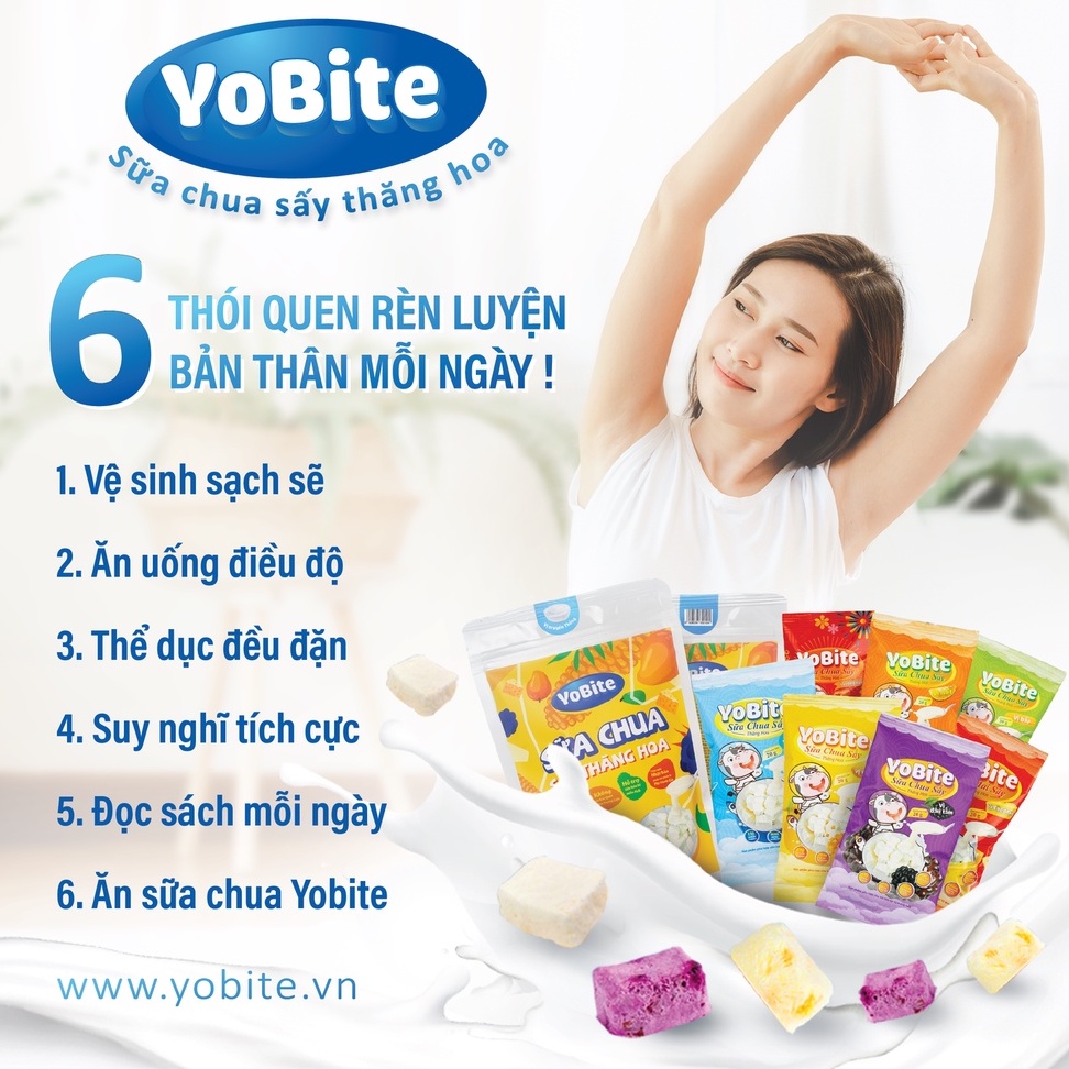 Sữa chua sấy thăng hoa Yobite -Vị truyền thống 35gr-sữa chua khô Hỗ trợ tiêu hóa tăng sức đề kháng