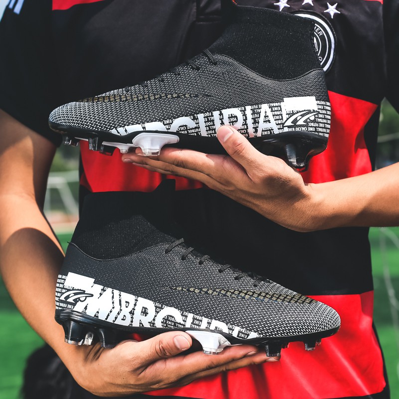 Giày đá bóng sân cỏ nhân tạo khâu đế chắc chắn 35-45 FG/TF dạng nhỏ cho nam