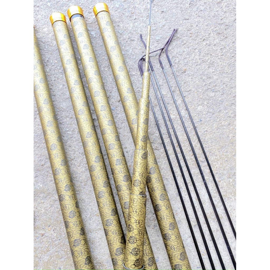 [ FREE SHIP ] CẦN CÂU ĐƠN CẦN CÂU ĐÀI DAIWA MÀU VÀNG CỰC ĐẸP TẶNG THÊM 1 NGỌN CACBON XOẮN TOÀN THÂN KHỎE BỀN