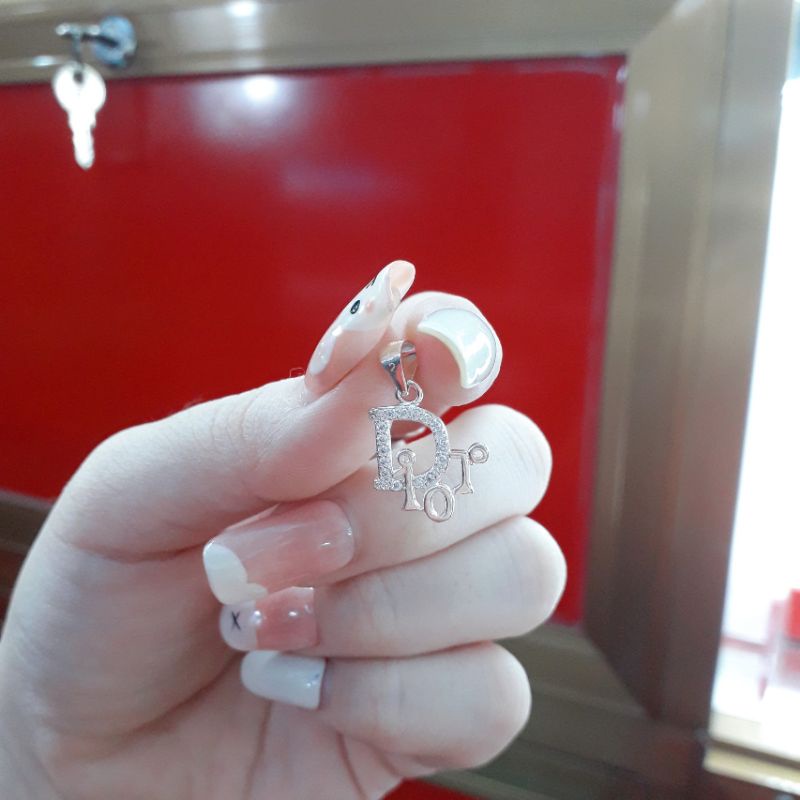 Mặt Dây Chuyền Dior Bạc Đính Đá 🌼 YN JEWELRY
