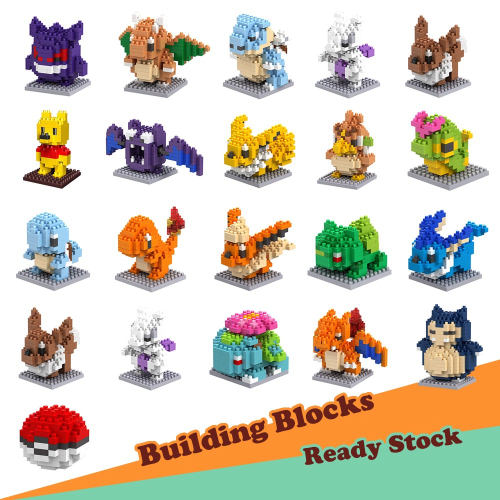 🔝 Bộ Đồ Chơi Lắp Ráp Lego Mini 20 Loại Hình Pokemon Độc Đáo