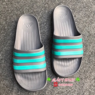 [☘️ADIDAS®☘️]- DÉP ĐÚC DURAMO SLIDES - Xám S/Ngọc