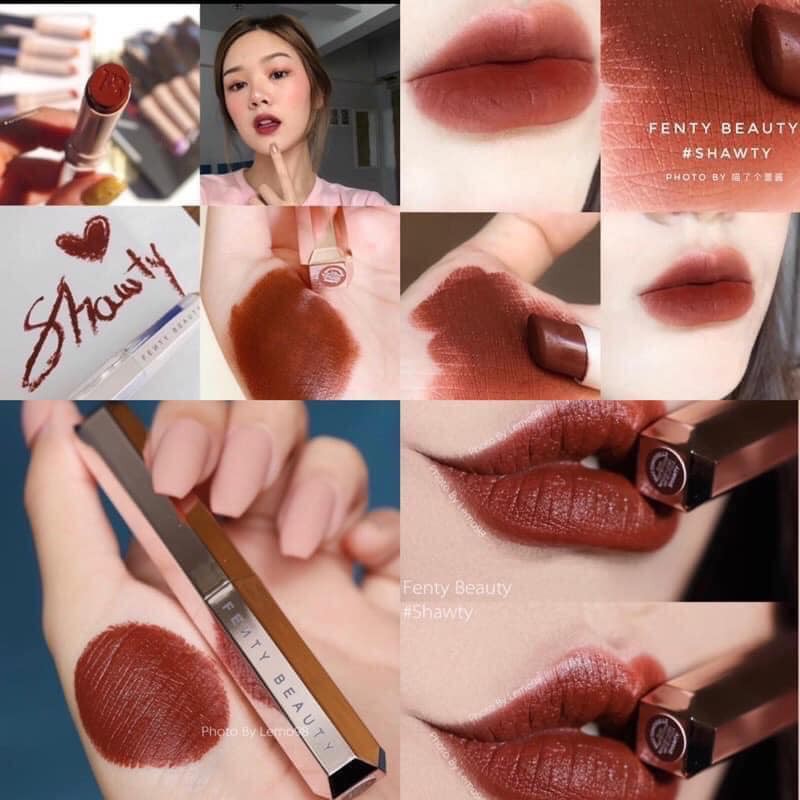 Son Fenty Freckle Fiesta - Màu cam gạch, Fenty SHAWTY - Màu ĐỎ NÂU- Hàng mua US đủ bill auth 100% | BigBuy360 - bigbuy360.vn