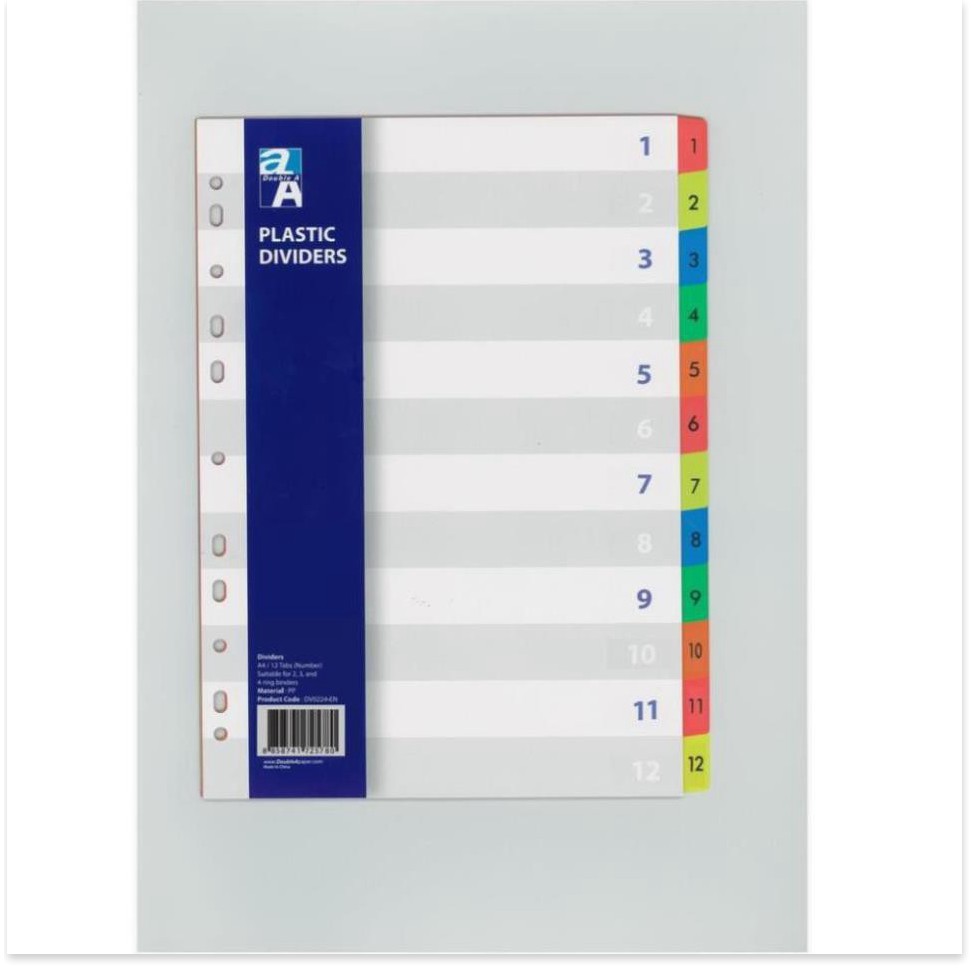 Double A Phân Trang Nhựa 12 số