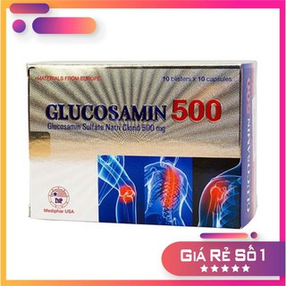 [Thực Phẩm Chức Năng] Viên xương khớp GLUCOSAMIN 500 - HỖ TRỢ TĂNG TIẾT DỊCH KHỚP