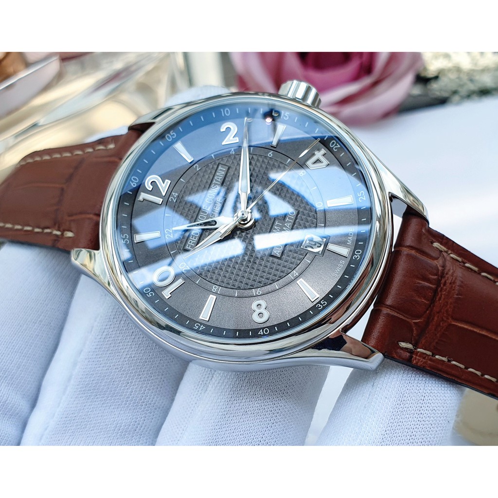 Đồng hồ nam chính hãng Frederique Constant - Máy cơ tự động Thụy Sĩ - Mặt kính Sapphire