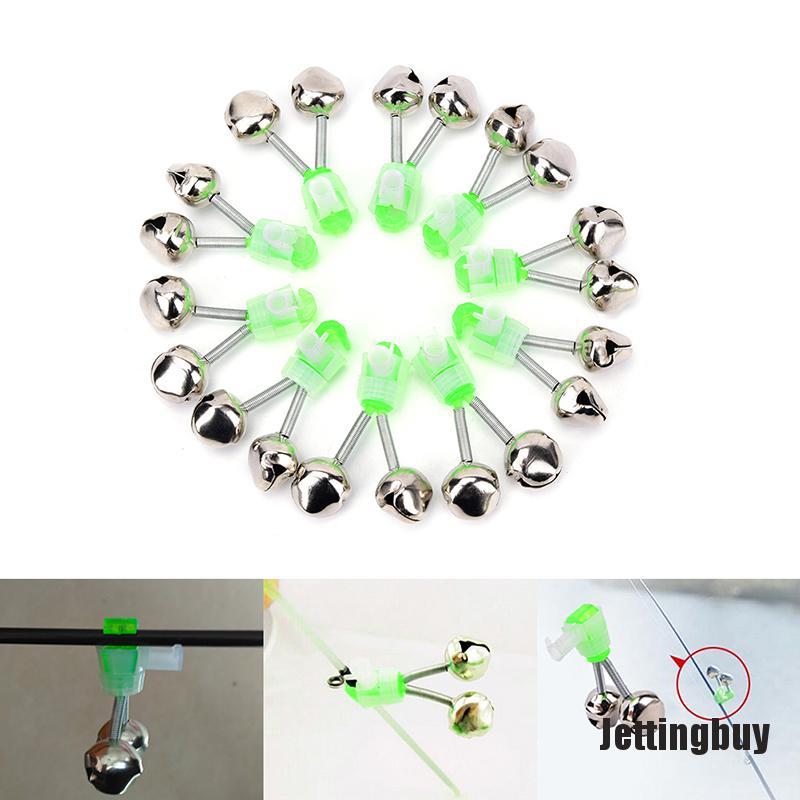 Bộ 10 Chuông Báo Cá Cắn Câu Màu Xanh Lá