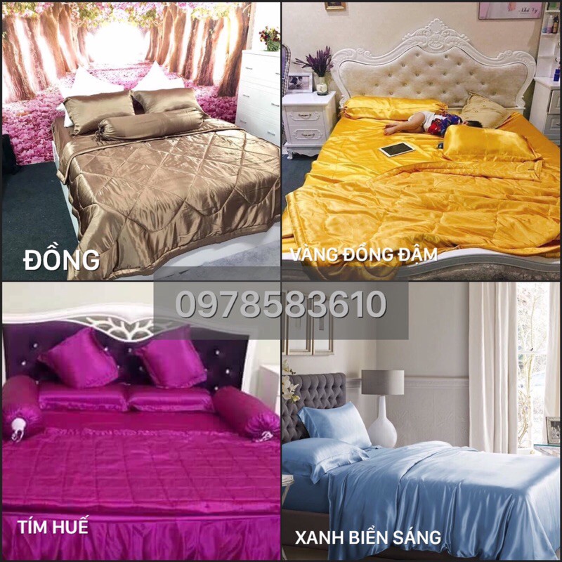 Set 1ga nệm+ 2 áo gối nằm + 1 gối ôm