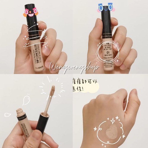 Che khuyết điểm dạng kem The Saem Cover Perfection Tip Concealer | BigBuy360 - bigbuy360.vn