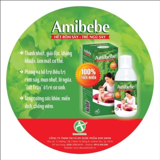 Nước tắm em bé amibebe