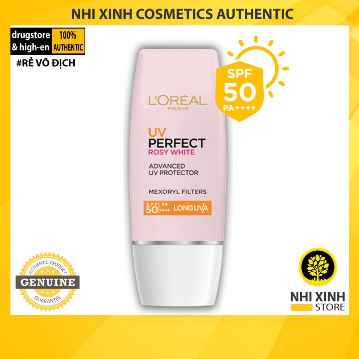 Kem Chống Nắng Bảo Vệ Da L'Oreal Paris UV Perfect SPF50+ PA++++ 30ml