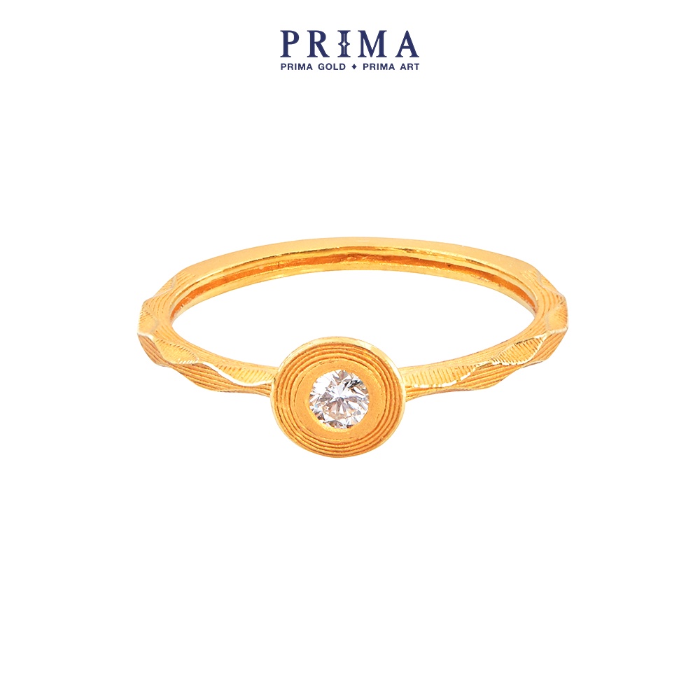 PRIMA Nhẫn Kim Cương - Vàng 24K - BST First Diamond - 165R0424