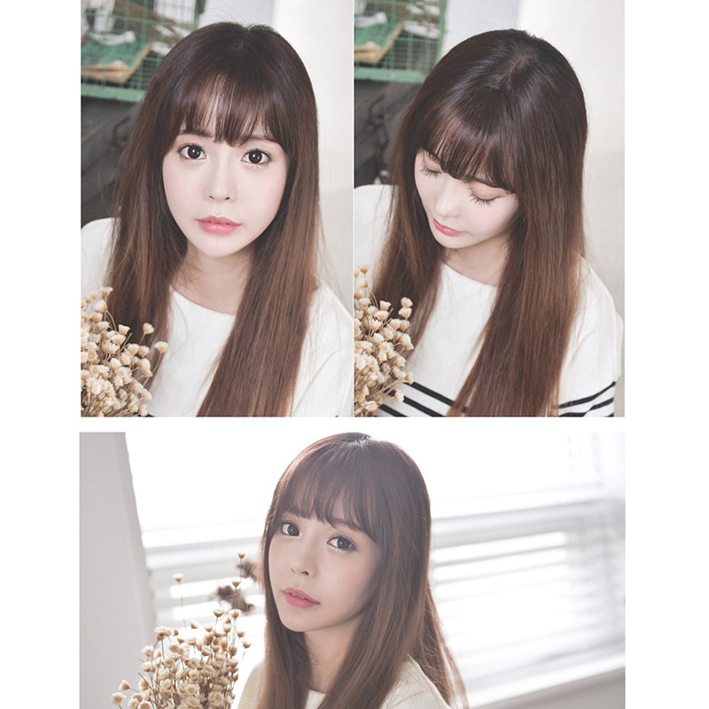 Air bangs 3D thin air bangs fake bangs lady clip-on bangs wig piece