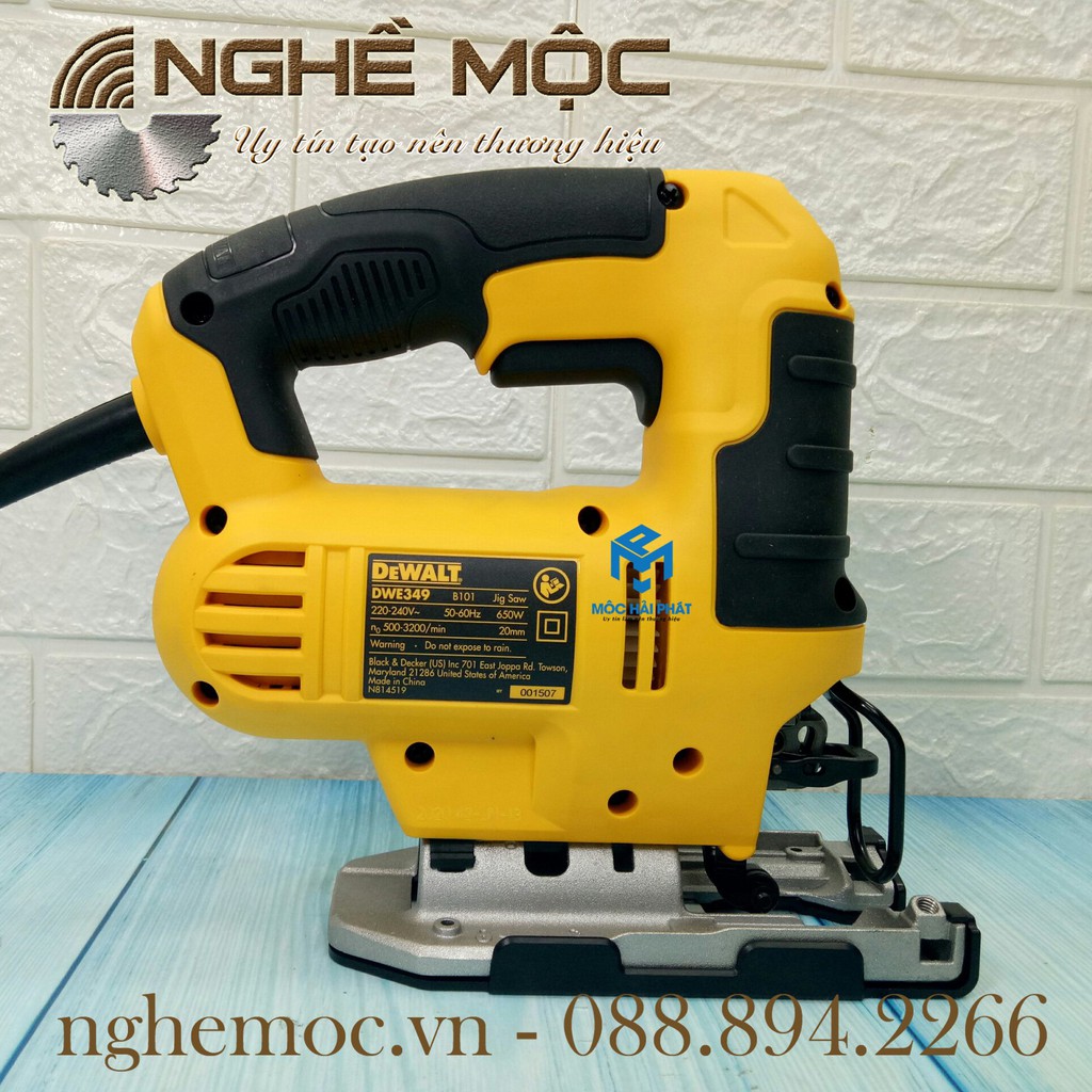 Máy cưa lọng Dewalt 650W DWE349 chinh hãng 349 BH 3 năm nghề mộc