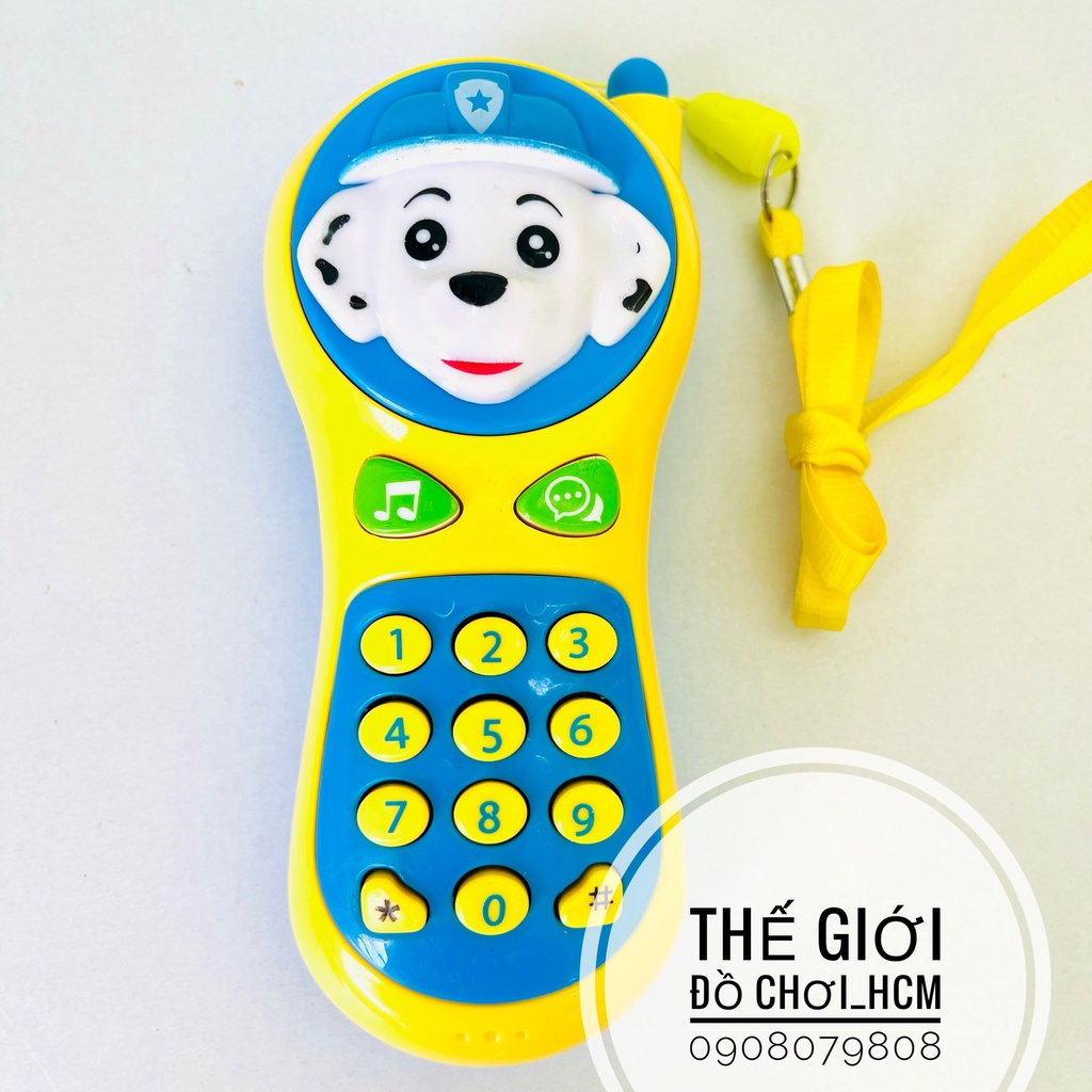 [RẺ ĐẸP] Đồ chơi điện thoại cầm tay chó cứu hộ dùng pin có tiếng vui nhộn cho bé thích khám phá hoạt hình Chó cứu hộ