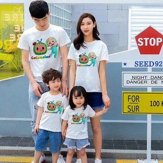 Áo Thun In Họa Tiết Dưa Hấu Hoạt Hình Dành Cho Gia Đình