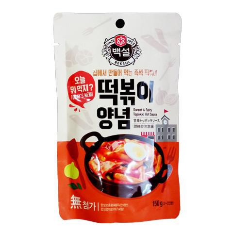 Sốt Nấu Bánh Gạo Cay Ngọt Tokbokki Beksul Hàn Quốc Gói 150g