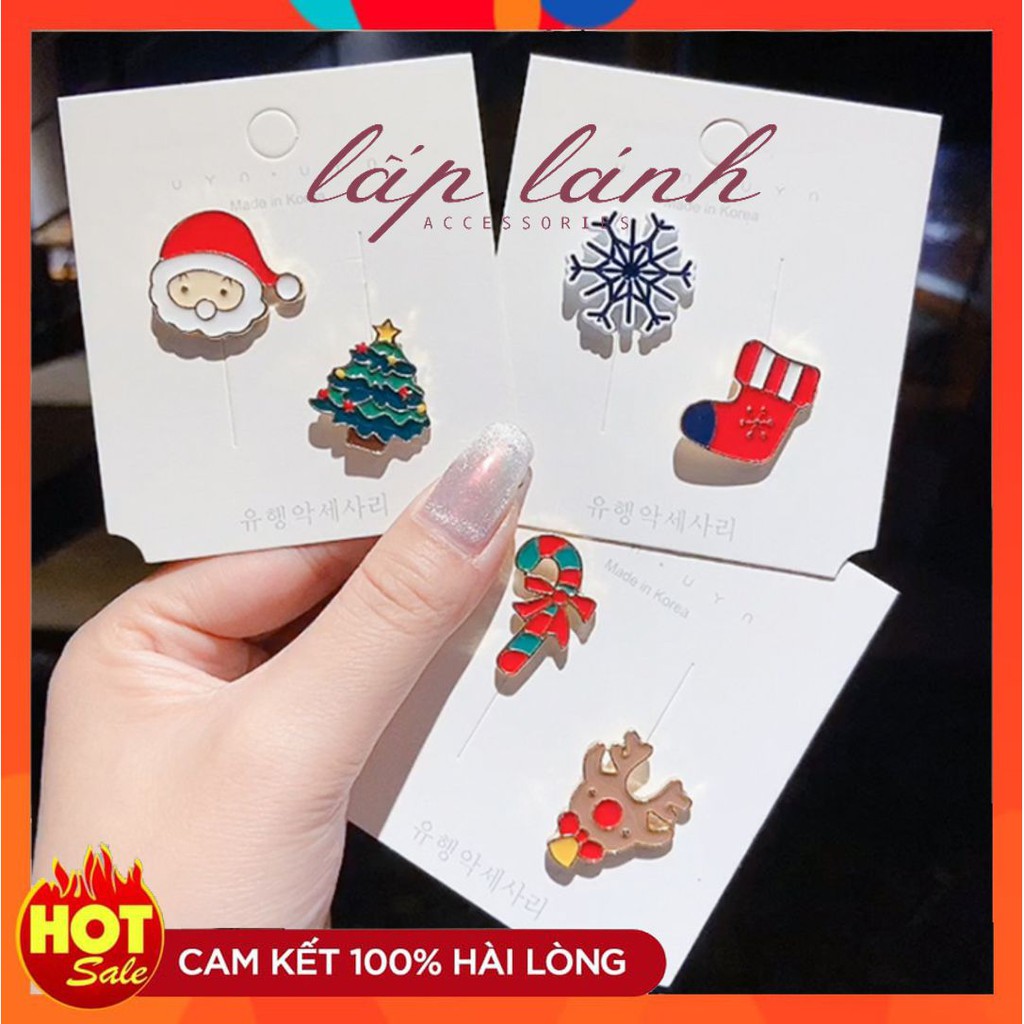 GHIM CÀI ÁO, PIN CÀI ÁO BALO TÚI XÁCH HÌNH NOEL GIÁNG SINH DỄ THƯƠNG 214KAO02