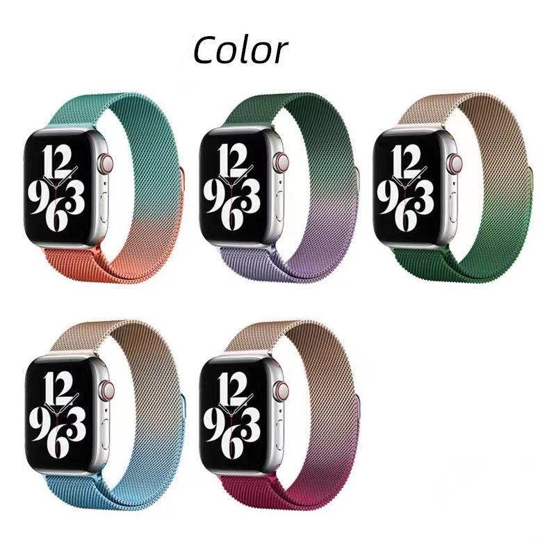 Dây Đeo Đồng Hồ Bằng Kim Loại Nam Châm Cho apple watch 7 6 SE 5 4 3 2 1 41mm 45mm 38mm 42mm 40mm 44mm