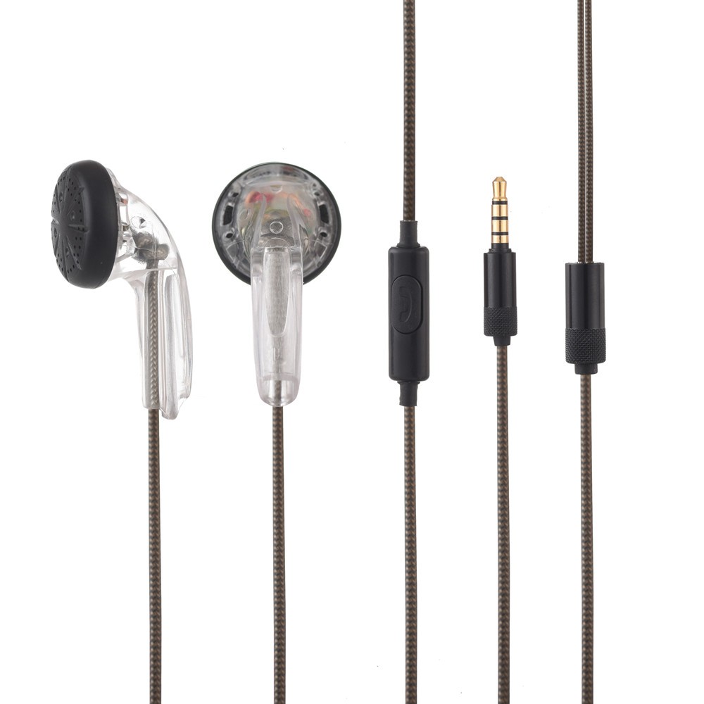 FENGRU CMX500 DIY Sennheiser MX500 In-ear Flat Head Plug DIY MX500 Earphone HiFi Bass Earbuds DJ Earbuds Heavy Bass Sound Quality With Mic