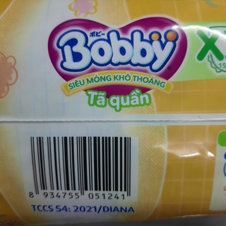 Tả (Bỉm) Bobby Quần M76, L68, XL62, XXL56 (Tặng 8 miếng) - BACH HOA HV