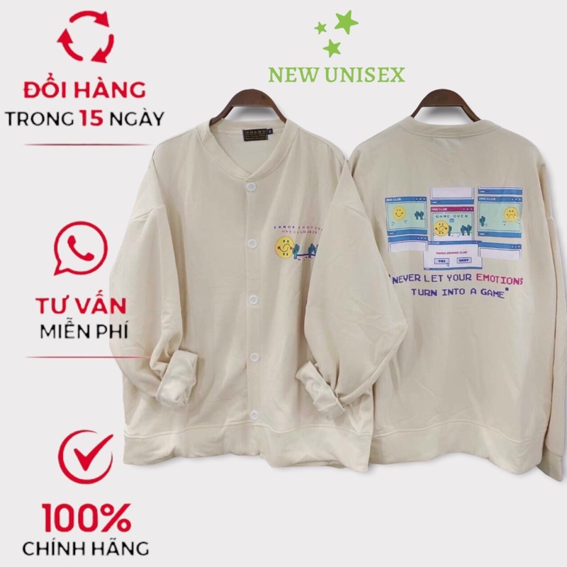 Áo Khoác Nỉ Cadigan Bomber Ulzzang Áo khoác hoodie  Cadigan form rộng Unisex TP [NewUnisex]