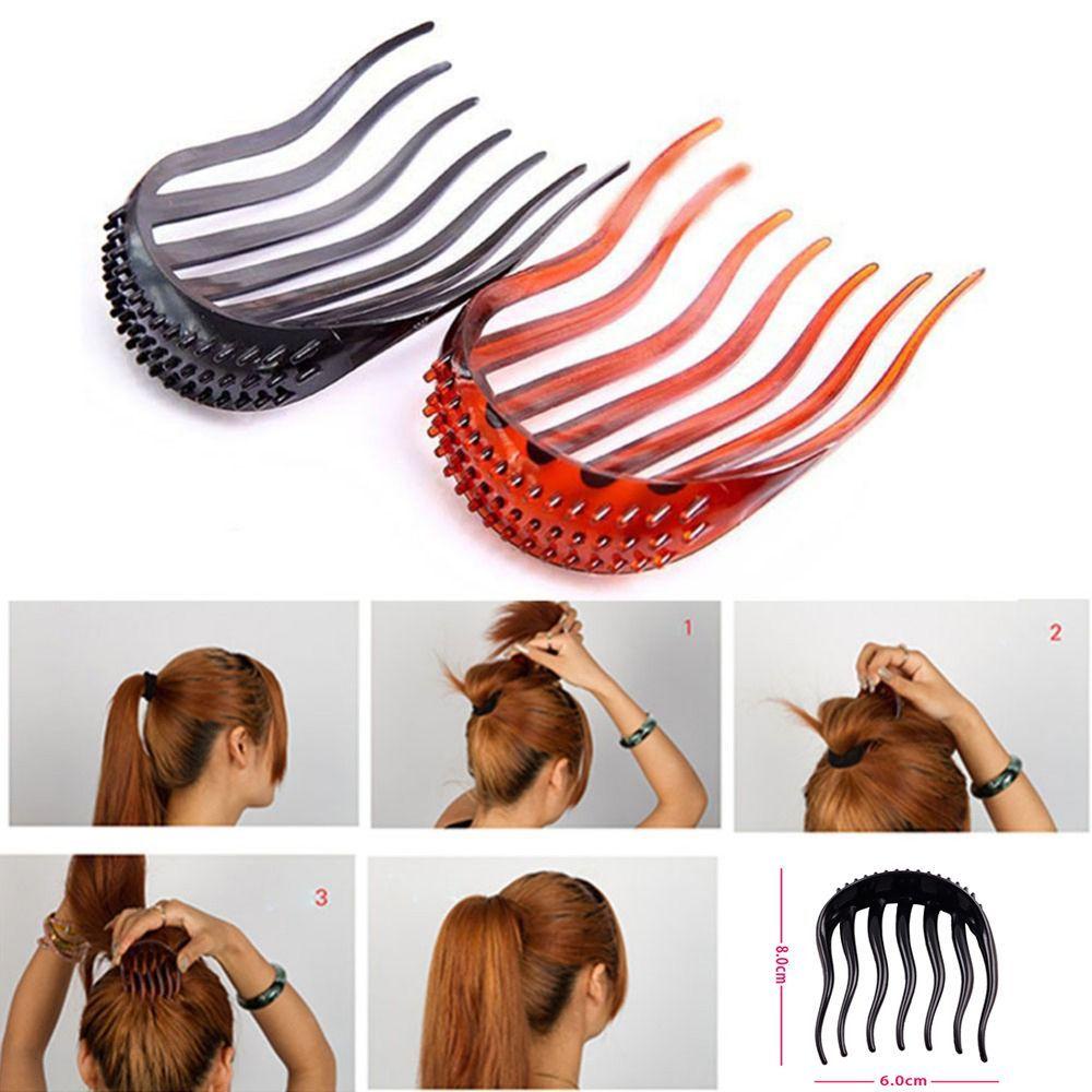Kẹp Tóc Đuôi Ngựa Bằng Vải Bền Thiết Thực Bán Chạy Bumpits Bouffant