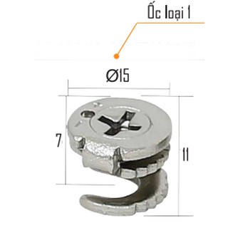Bộ ốc liên kết trụ sắt 3CT(10bộ)