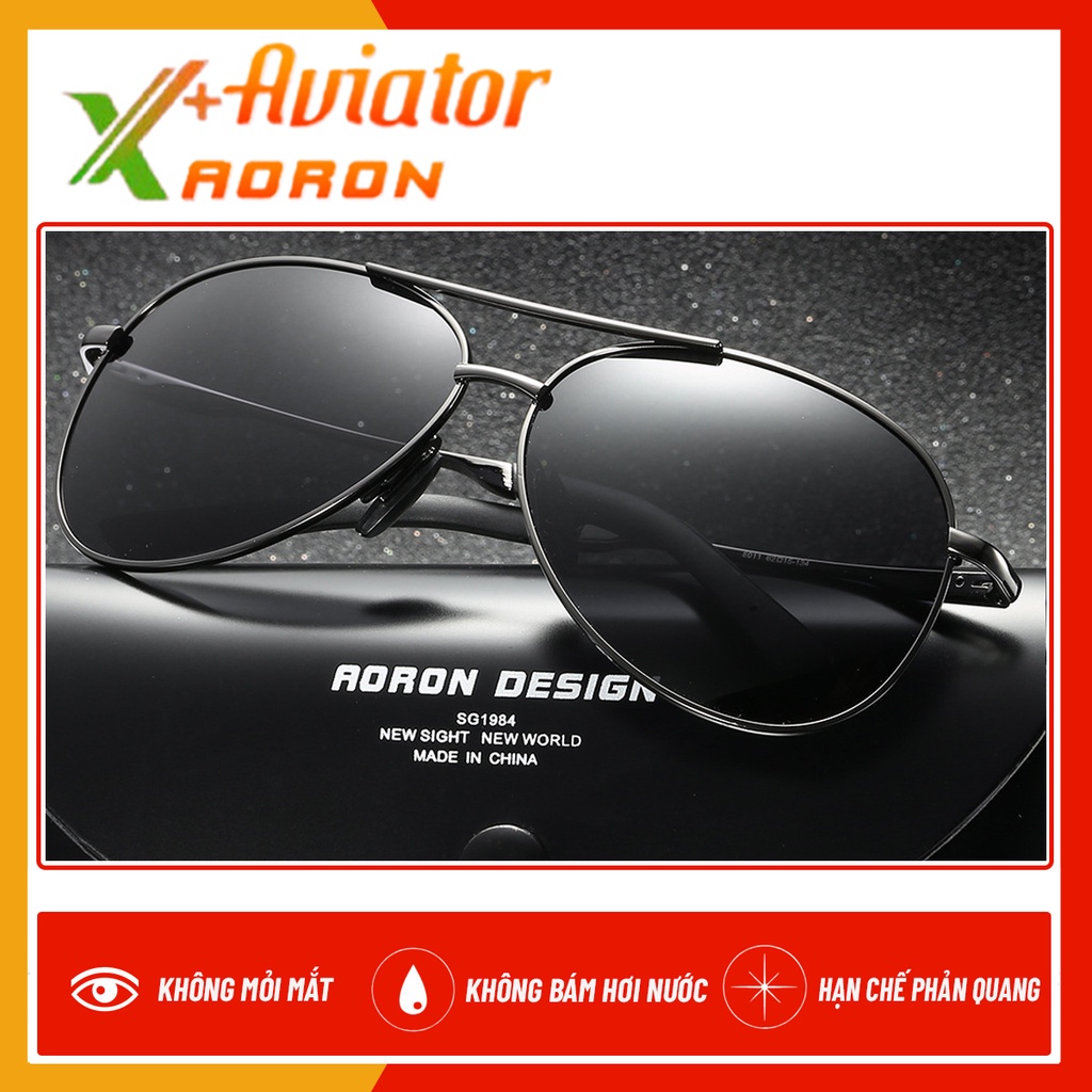 Kính mát Nam Thời Trang Phân Cực Chống UV400 Chống Chói mắt kính polarized chống lóa Lái Xe Kiểu Dáng Phi Công AVIATOR
