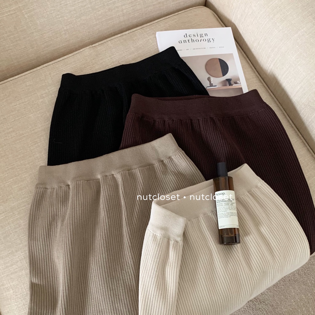 Chân váy len dài cạp chun _ CV0049 | BigBuy360 - bigbuy360.vn