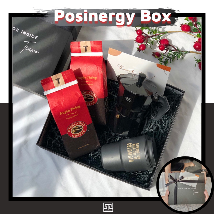 Quà tặng cho Nam Posinergy Box - Set quà thích hợp dành tặng bạn nam, tặng bố, tặng sếp