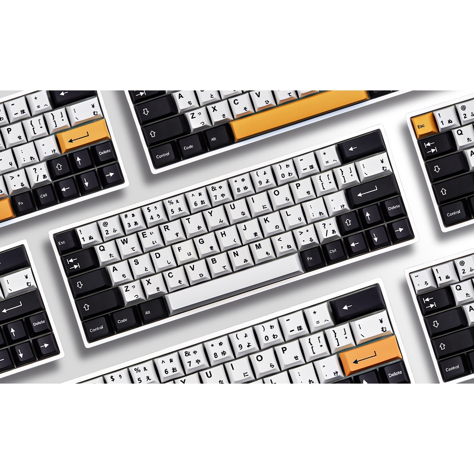 PBT Keycaps, 145 Keycaps Cherry Profile Dye-Sublimation Nhật Bản Keycap cho bàn phím cơ Cherry MX, Bố cục tiếng Anh , Bố cục ISO