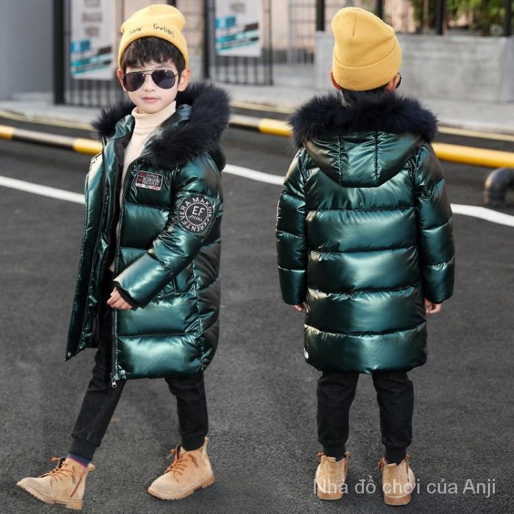 Korean Winter Boys Handsome Warm Large Cotton Fur Collar