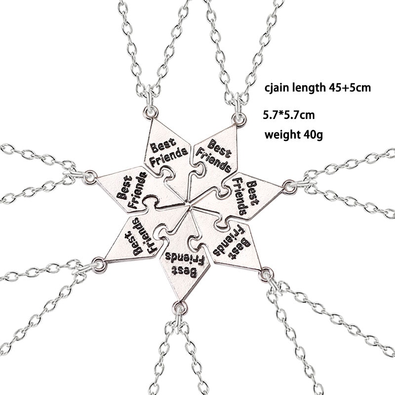 Set 7 Vòng cổ Ghép Hình Best Friend Sisters Good Friend Thời Trang