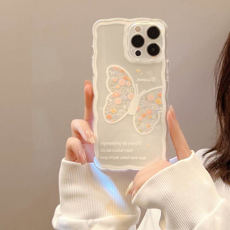 Ốp Điện Thoại TPU Mềm In Hình Bướm Cho iPhone 6 / 6plus / 6S / 6splus / 7 / 7plus / 8 / 8plus / X / xr / xs / 11 / 12 / 13 / Pro / max / Plus / Promax / 1013
