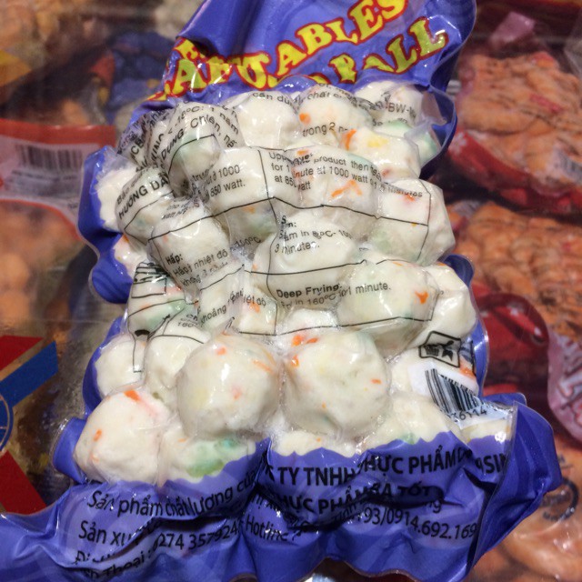 500 gr Cá viên chiên hải sản rau củ loại ngon