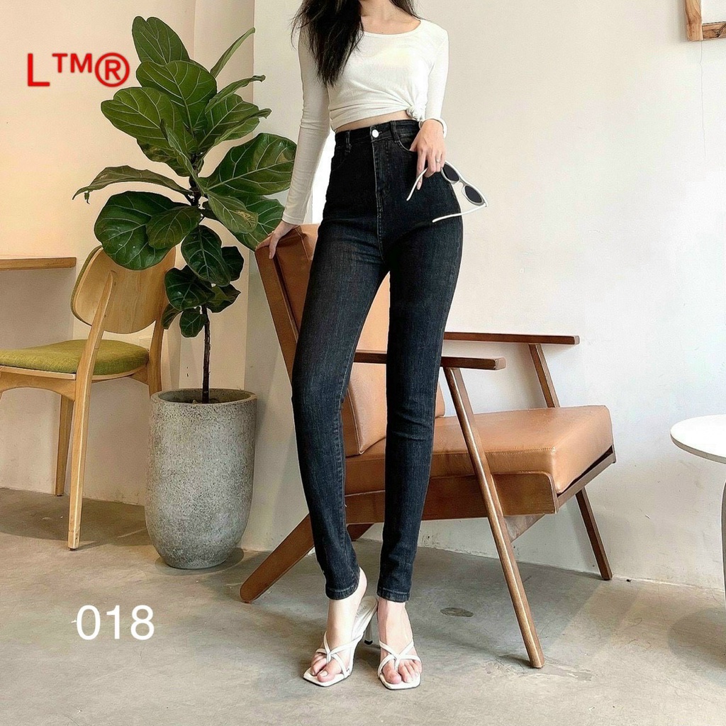 Quần jean đen 9 tấc Tua Lai, đen muối tiêu dành cho Bigsize, LƯNG CAO, CO DÃN MẠNH 4073 MLJ