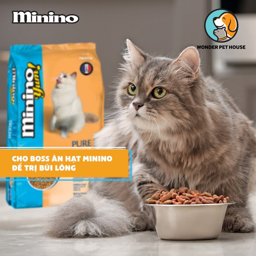 Hạt khô Minino Yum 350g Thức ăn cho mèo con và mèo lớn