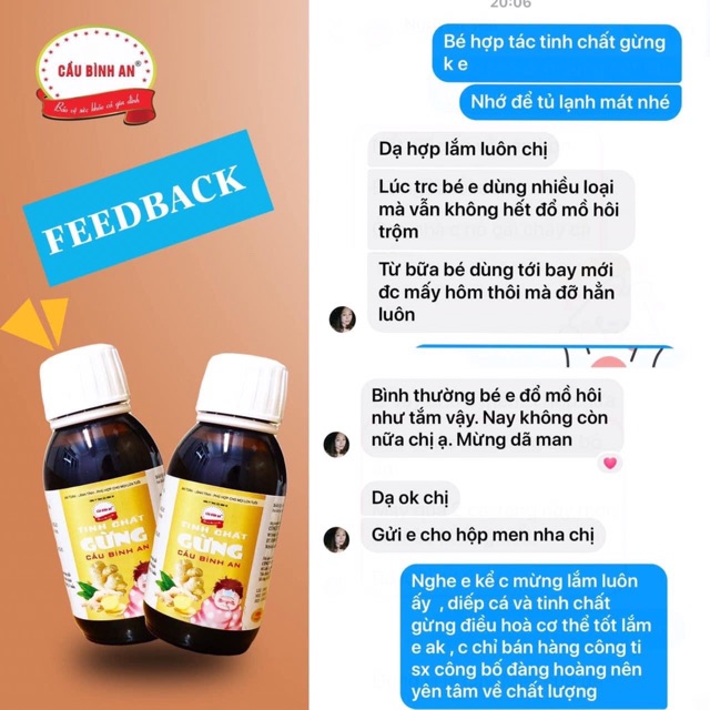 TINH CHẤT GỪNG CẦU BÌNH AN (100ml)