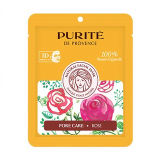 Mặt Nạ 3D Thiên Nhiên Hoa Hồng Purité De Provence se khít lỗ chân lông 27g