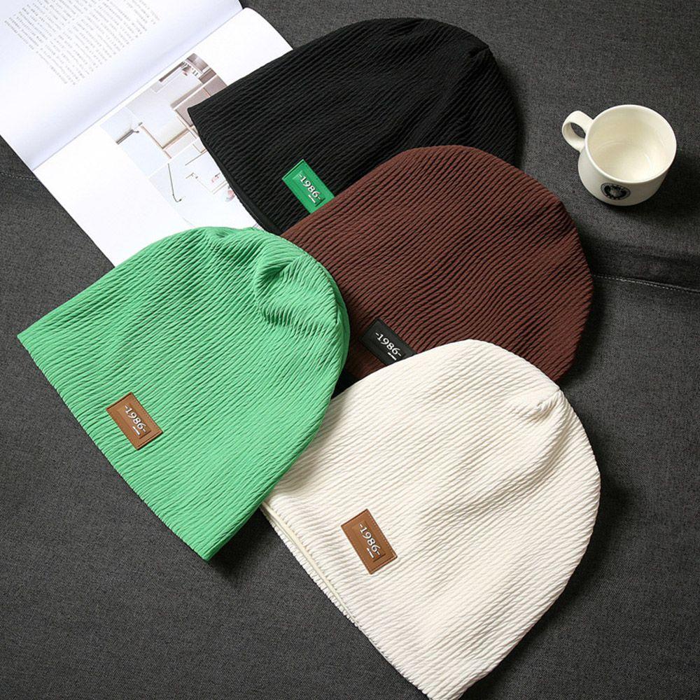 MUVAKO Mũ Beanie 4 Màu Trơn Dễ Thương Cho Nam Và Nữ