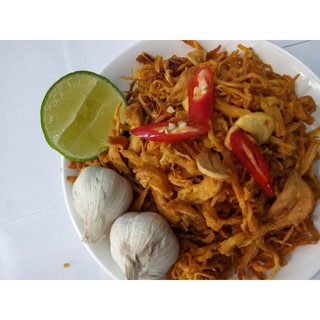 1KG GÀ XÉ CAY LÁ CHANH NHÀ LÀM