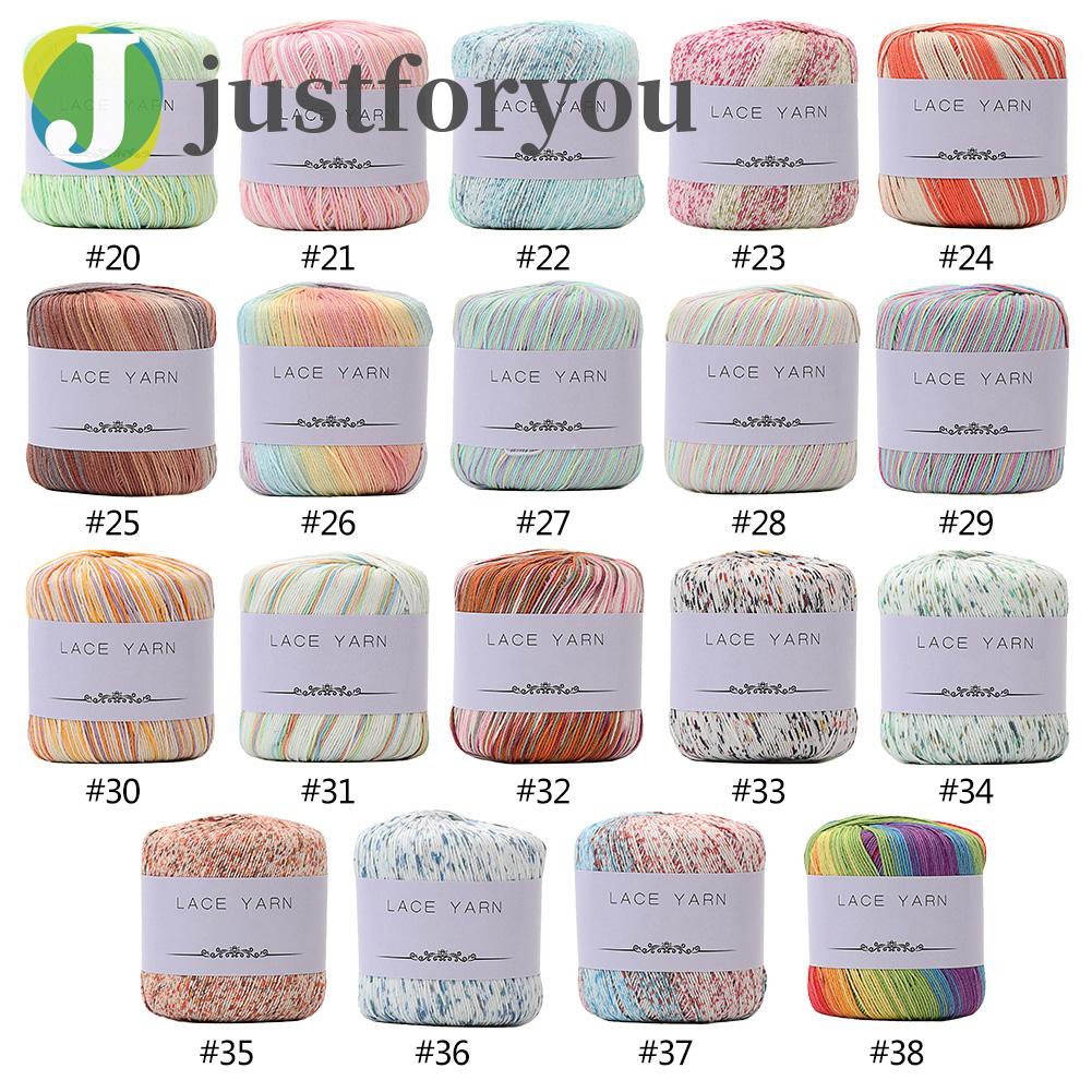 Justforyou2 40g 10Strands Worsted Section-dyed DIY Crochet Thread Knitting Sweater Yarn